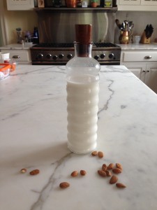 fresh pressed almond milk